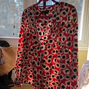 Long sleeve flower blouse